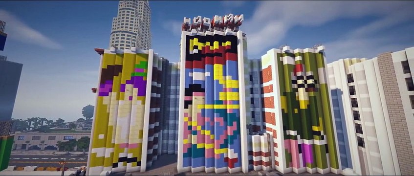 GTA 5 World Map Recreated in Minecraft! (GTA 5 in Minecraft)
