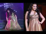 Bollywood Star Sonakshi Sinha Falls on the Ramp |Bad Catwalk|