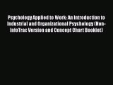 PDF Download Psychology Applied to Work: An Introduction to Industrial and Organizational Psychology