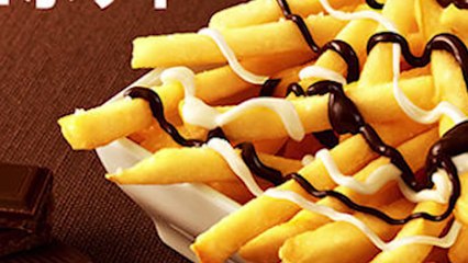 Des frites au chocolat dans les Mcdonald's du japon