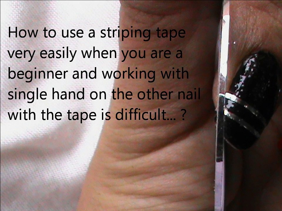 Striping tape nail art tutorial for beginners to do at home DIY nail art striping tape tutorial
