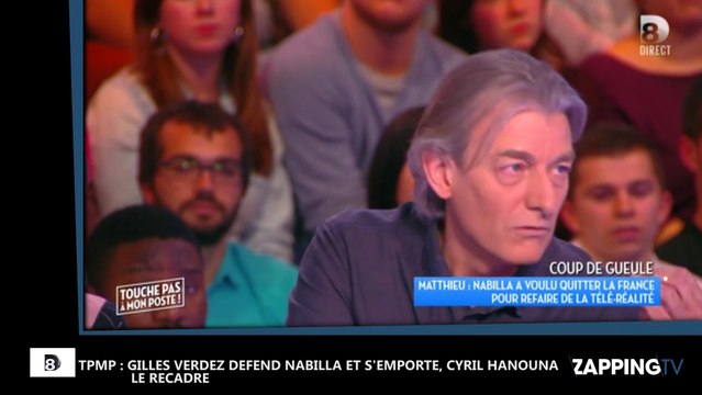 TPMP : Gilles Verdez défend Nabilla et tacle violemment les autres chroniqueurs, Cyril Hanouna le recadre ! (Vidéo)
