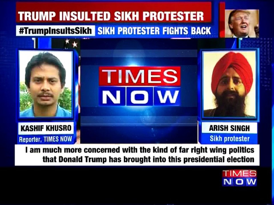 Donald Trump Insults SIKH Man | Sikh Protesters Talks to Tmes Now