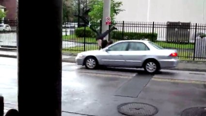 Skater Gets Nailed By Passing Car