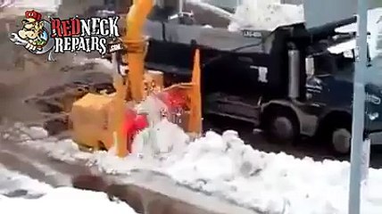 How awesome is this shoveling machine