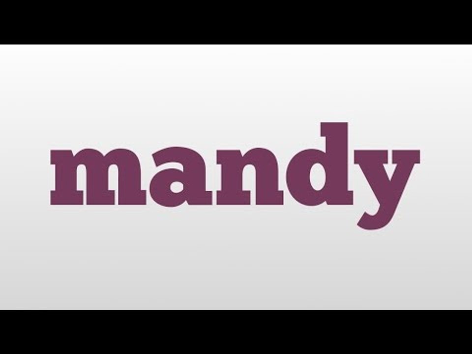 mandy meaning and pronunciation