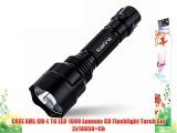 CREE XML XM-L T6 LED 1000 Lumens C8 Flashlight Torch Set 2x18650 Ch