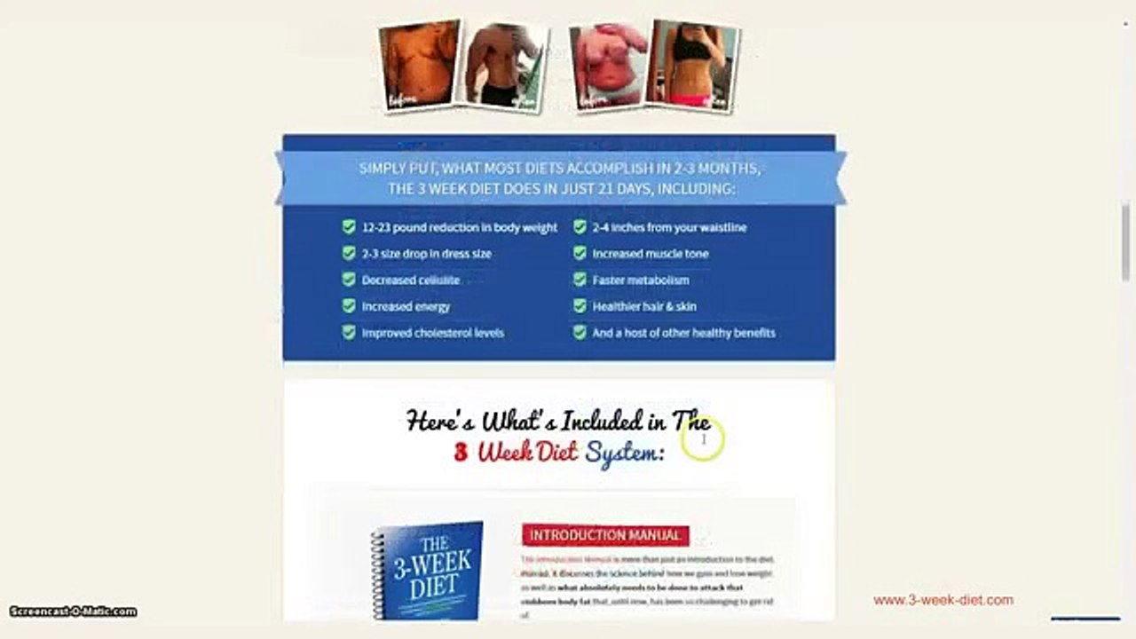 The 3 Week Diet Review Does It Really Work Weight Loss Diet