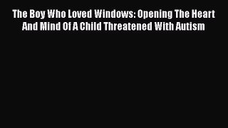[PDF Download] The Boy Who Loved Windows: Opening The Heart And Mind Of A Child Threatened