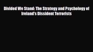 [PDF Download] Divided We Stand: The Strategy and Psychology of Ireland's Dissident Terrorists