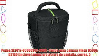 Pedea SET012-65060302-0008 - Funda para c?mara Nikon D5100 D3100 (incluye l?mina protectora