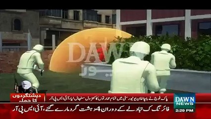 Animated Video of Charsada Bacha Khan University Attack by Dawn News