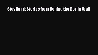 Stasiland: Stories from Behind the Berlin Wall  Free Books