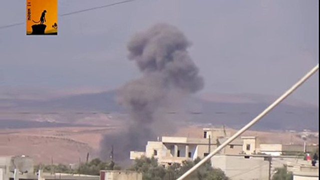 The war in Syria, near the base of the Russian Air Force