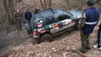 Baja Beetle driving cross country at  SCCA Rallycross  1999