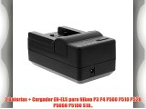 2 Bater?as   Cargador EN-EL5 para Nikon P3 P4 P500 P510 P520 P5000 P5100 S10..