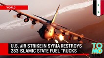 Nov 16: Coalition strike destroys 116 ISIL fuel trucks near Abu Kamal