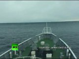 Tsunami Climbing: Incredible video of ship heading into wave in Japan  Disastrous Earthquakes