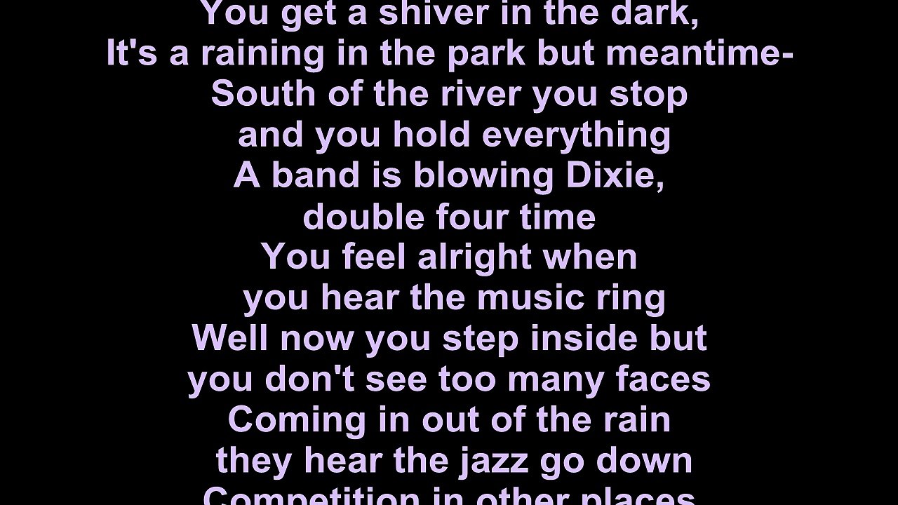 Dire Straits – Sultans Of Swing Lyrics