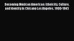 Becoming Mexican American: Ethnicity Culture and Identity in Chicano Los Angeles 1900-1945