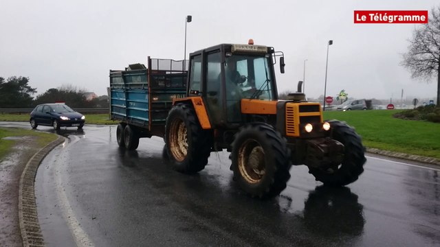RN165 La nationale bloquée au niveau de Quimperlé