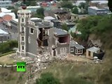 Dramatic aerial video: Strong earthquake hits Christchurch, New Zealand  Disastrous Earthquakes