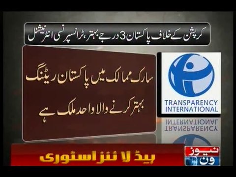 Corruption Declined in Pakistan