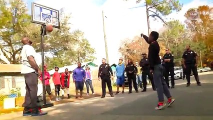 The Rematch: GPD "Basketball Cop" returned as promised, and brought SHAQ as his backup! (FULL HD)