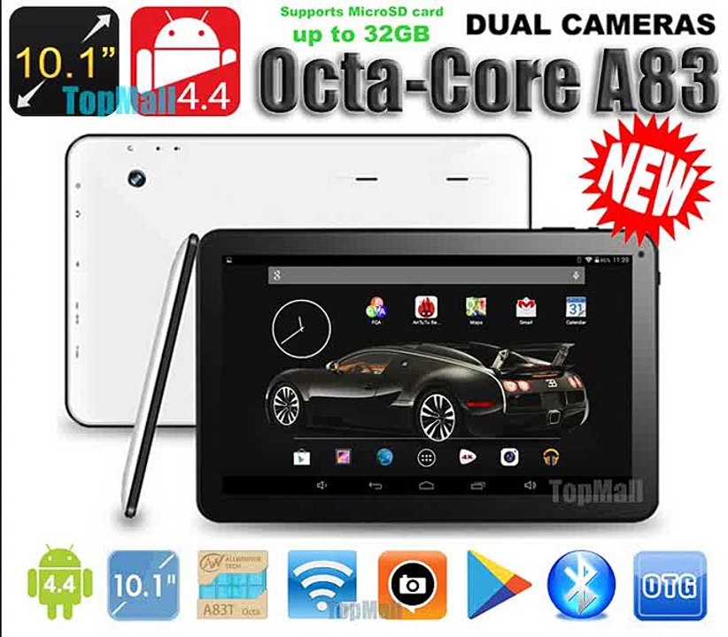 New 10 inch A83T Octa Core Android 5.1.1 Tablet PC 1G DDR3 8GB, 16GB, 32GB HDMI Bluetooth 1024*600 HD screen 4K Vedio-in Tablet PCs from Computer