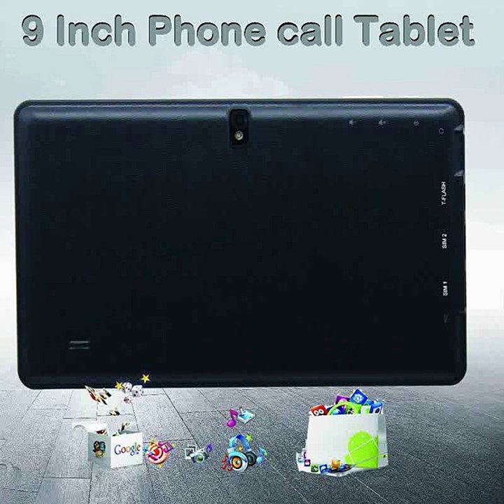 2015 New Original 9 Inch 2GPhone Call Android Tablet Support Google PlayMarket Dual SIM Card Dual Camera Black and White NiceTab-in Tablet PCs from Computer