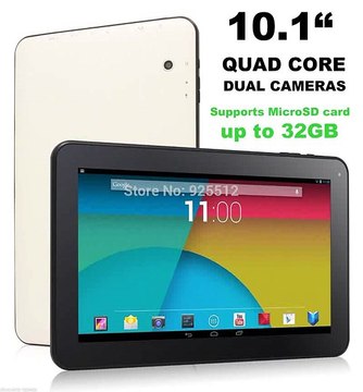 Cheapest TABLET PC Allwinner A33 Quad Core Android 4.4 tablet 10 inch Wifi Bluetooth Dual Cameras 1024*600 Screen-in Tablet PCs from Computer