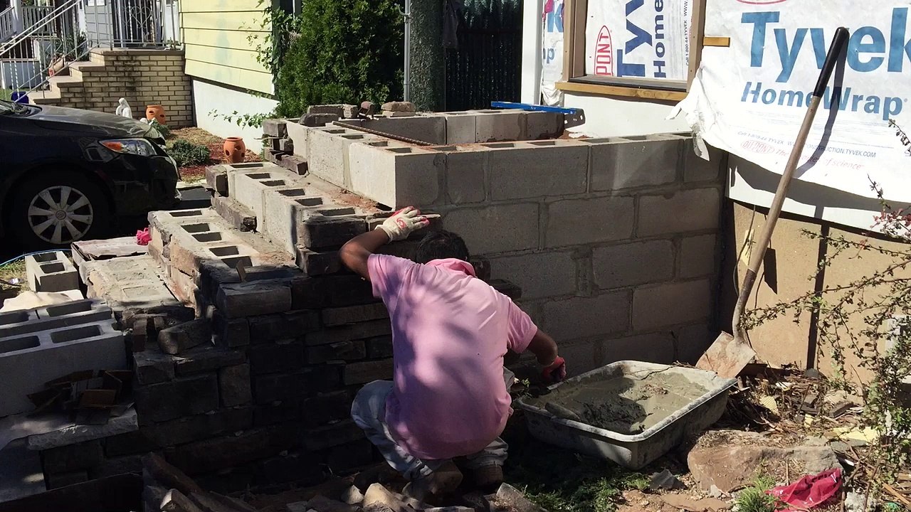 Installation of Cultured Stones on Concrete Bergen County NJ-Masonary and archtectural stone contractor in New Jersey-Serving Ridgwood Glen Rock Paramus Lodi Ridgefield Park Hasbrock Heights Elmwood Park Hackensack -Affordable installation company