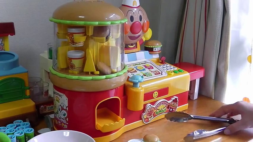 Anpanman Hamburger Shop Toy アンパンマン ピピッとえらんで でるでるハンバーガー ショップ Video Dailymotion