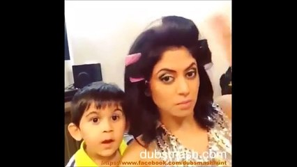 awesome mom and son Dumbsmash video   Whatsapp Video