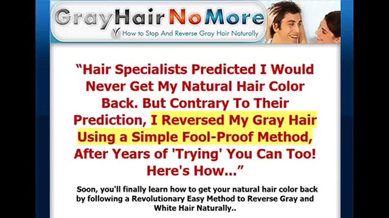 THE BEST GRAY HAIR NO MORE REVIEW