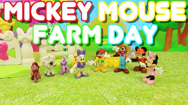 Mickey Mouse Minnie Mouse and Donald Duck Visit the Goofy Farm Attacked by Farm Animals