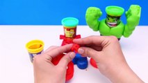 Play Doh Smashdown Hulk Can-Heads Featuring Iron Man From Marvel the Avengers Superheroes