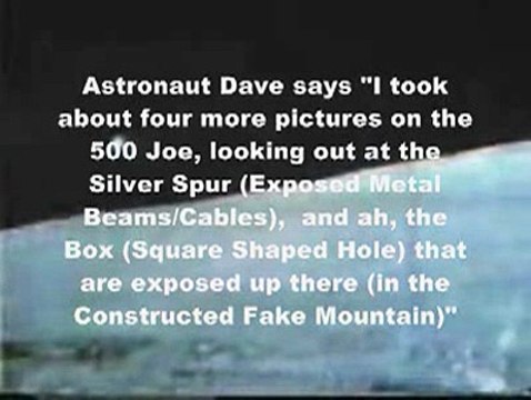 Apollo 15 Metal Beams-cables Box Square Hole Seen In The Constructed Nevada Fake Moon Bay Mountain