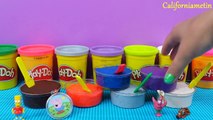 Play Doh Ice Cream Surprise Toys Spider Man Disney Princess Mickey Mouse Hello Kitty SpongeBob