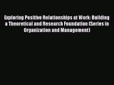 Exploring Positive Relationships at Work: Building a Theoretical and Research Foundation (Series