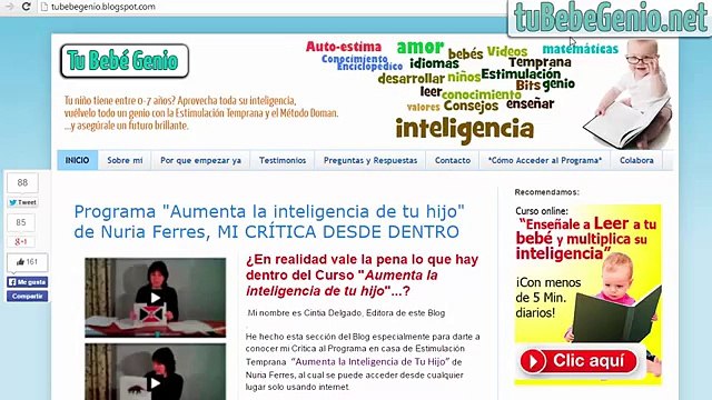 Tutorial Como Acceder al programa Aumenta la Inteligencia de tu Hijo de Nuria Ferres 2015