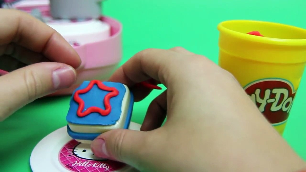 Play Doh Hello Kitty Mini Kitchen Playset ハローキティ Mini Cocina Juguetes Hello Kitty Pastry Shop