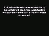 (PDF Download) WCIV Volume I (with Review Cards and History CourseMate with eBook Wadsworth