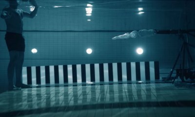 Fires weapon under water - with his own life on the line