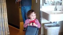 Cute Little Girl Meets Baby Brother For The First Time Ever