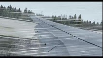 [FSX] B737-800 Crosswind Landing @Bergen Flesland - Norway  Crosswind Landing