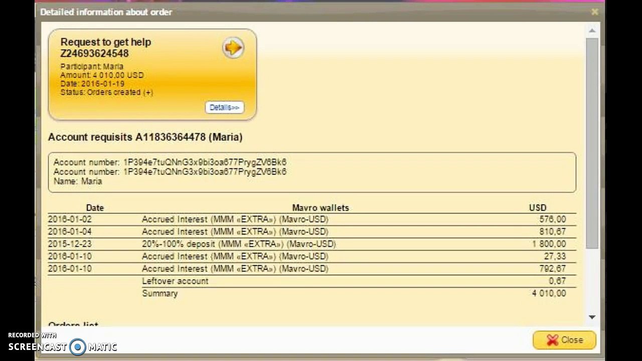 MMM Pays $ 4010 USD