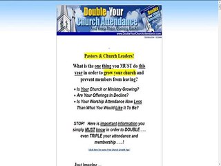 Double Your Church Attendance