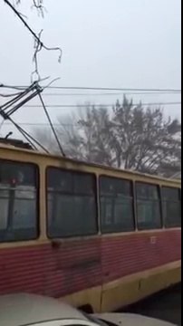 Трамвай сошел с рельсов в Ростове-на-Дону