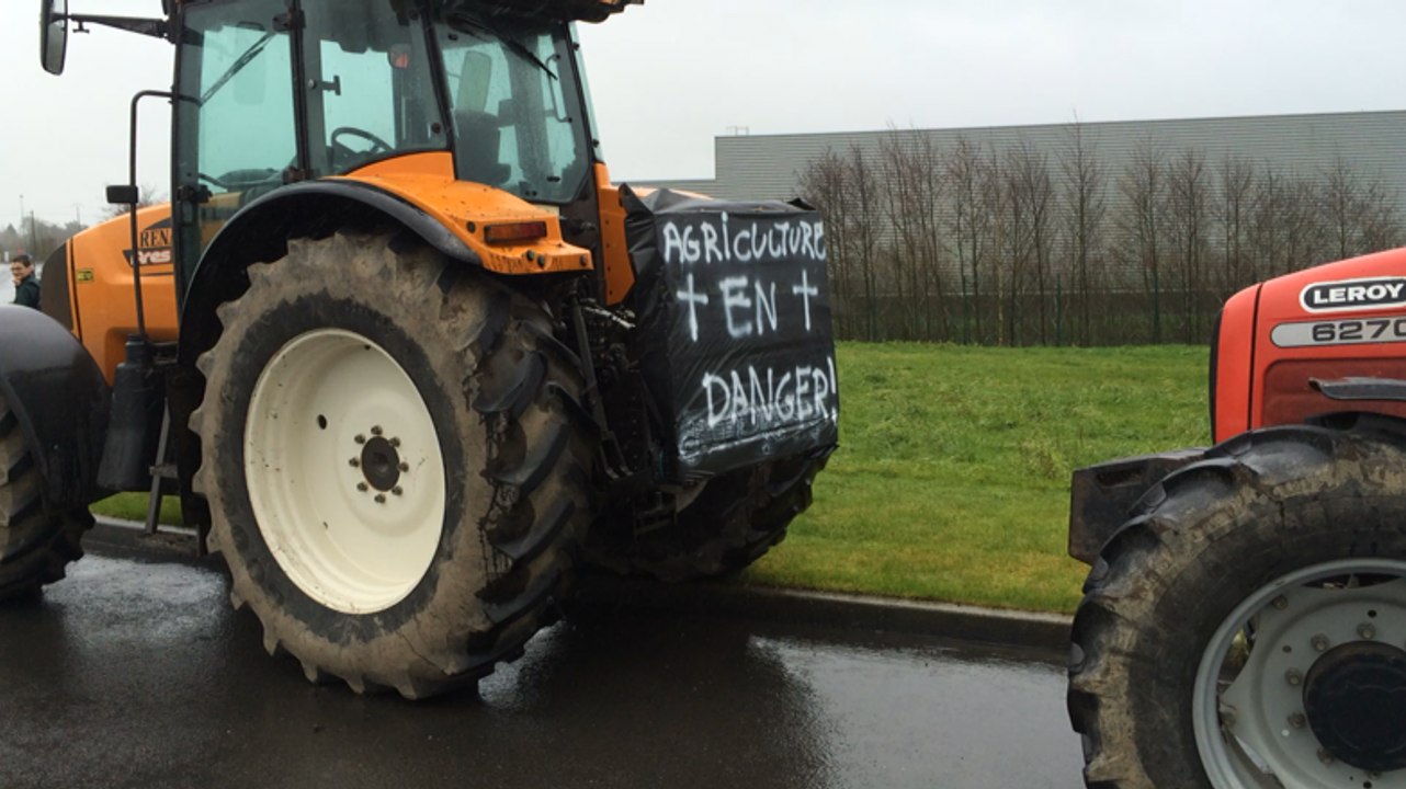 Blocage des agriculteurs à Vire